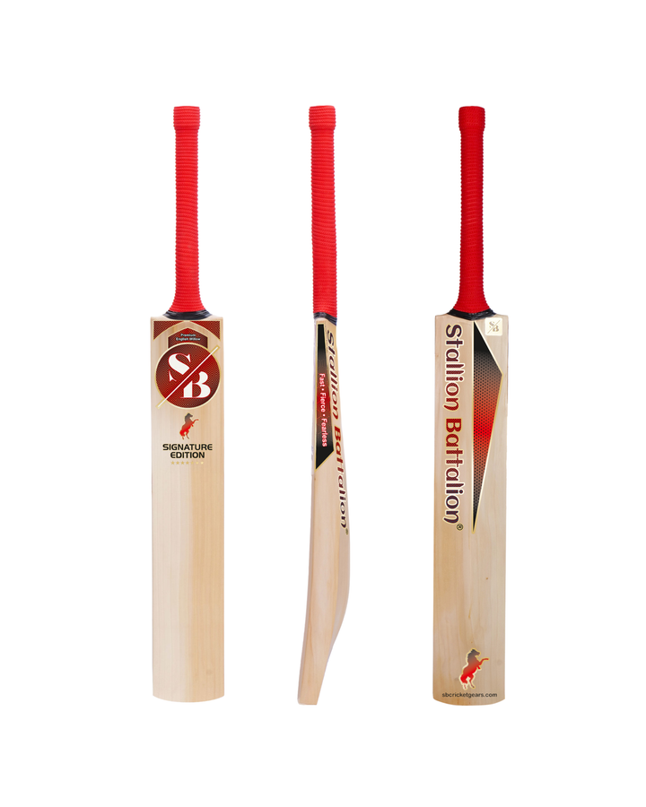 Signature Edition | Grade 1+ (Hand Selected) | 7 – 12 grains | English Willow Bat