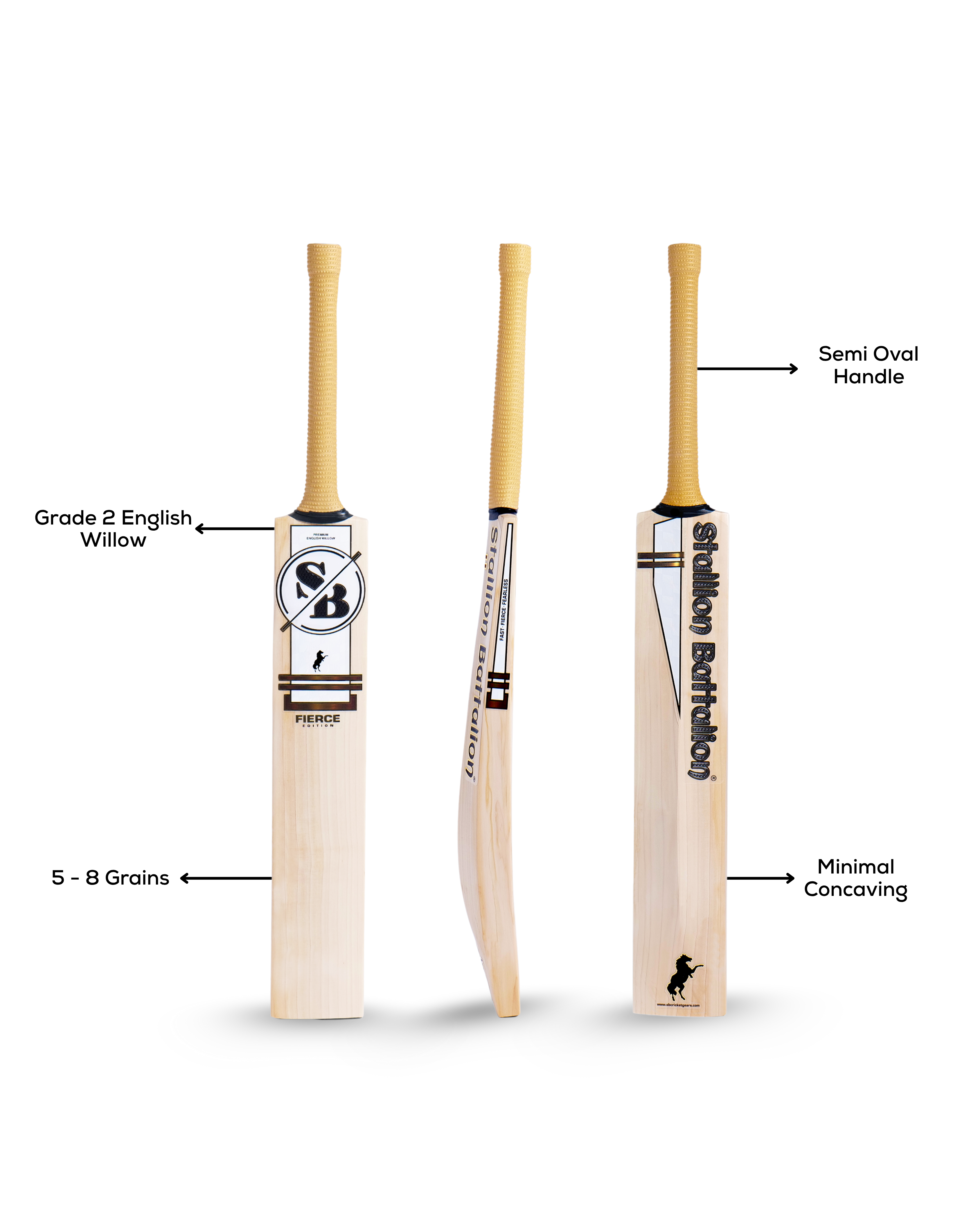 Fierce Edition | Grade 2 | 5 to 8 Grains | English Willow Bat